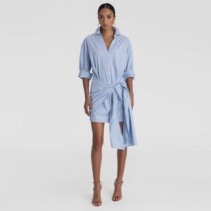 KBB by Kahlana x Target Women’s Blue Tie Waist Shirtdress Long Sleeve Size L